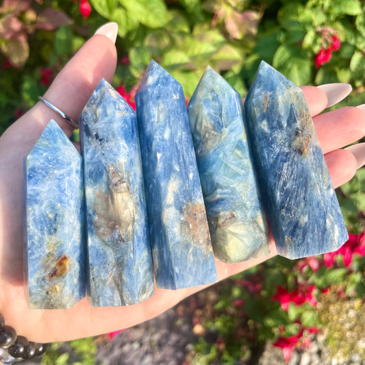 Natural Blue Kyanite Towers 9-10cm