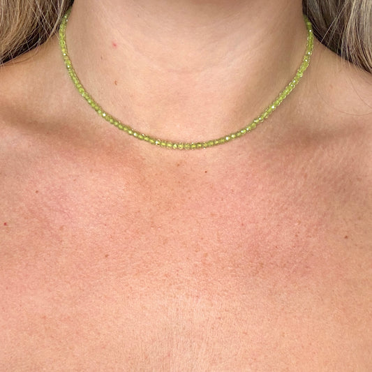 Peridot Choker Necklace