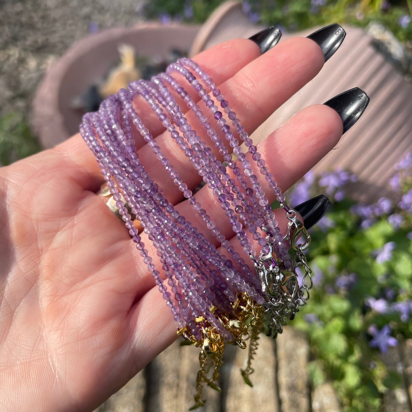 Amethyst Minimalist Bracelet 🪻