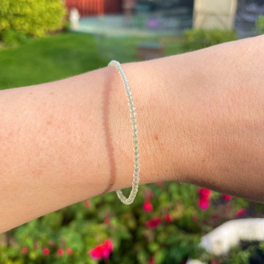 Prehnite Minimalist Bracelet 💚