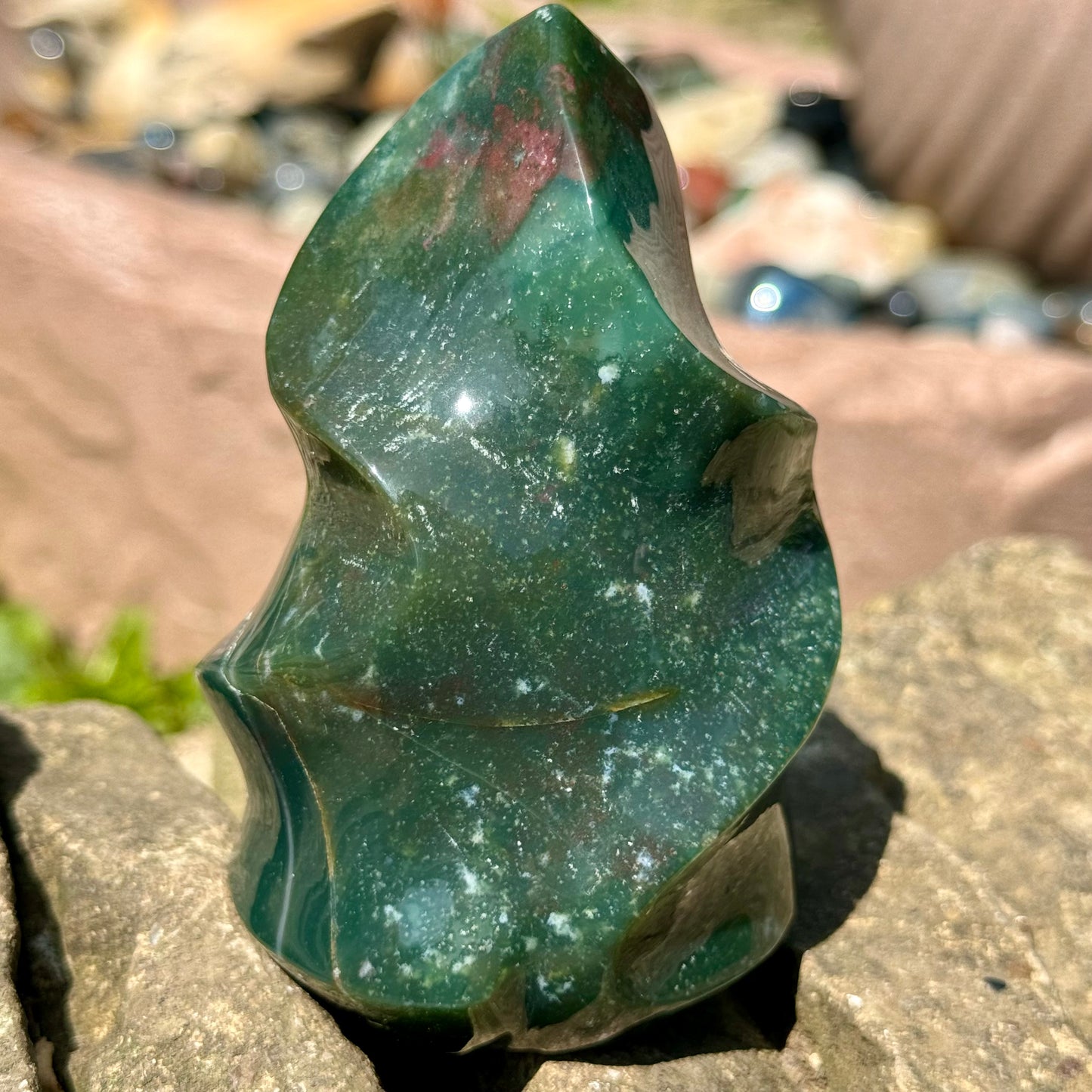 Green Ocean Jasper Flame 411g