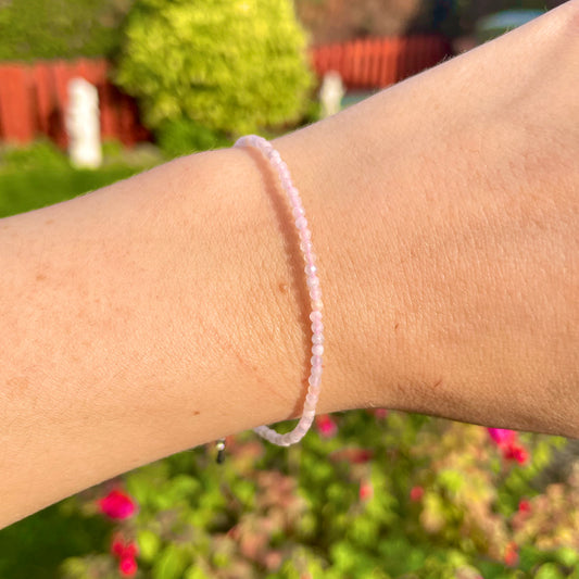 Morganite Minimalist Bracelet 💘