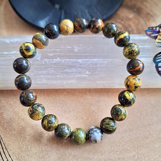 Bumblebee Jasper Beaded Bracelet