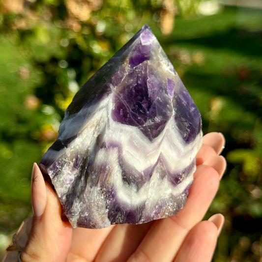 Dream Amethyst Half Polished Point 202g