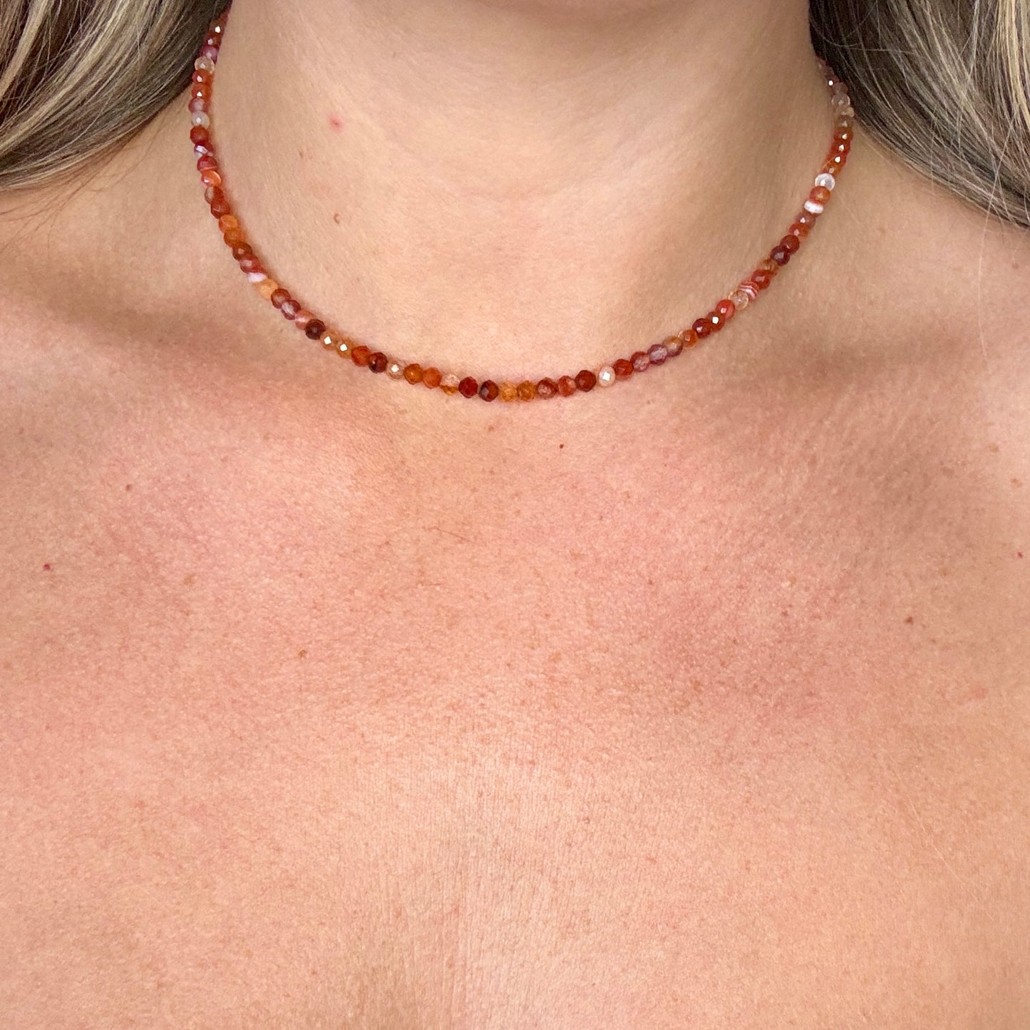 Carnelian Choker Necklace