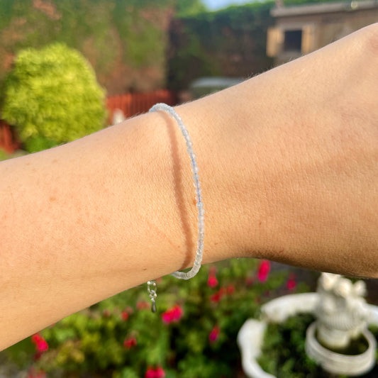 Aquamarine Minimalist Bracelet 🌊