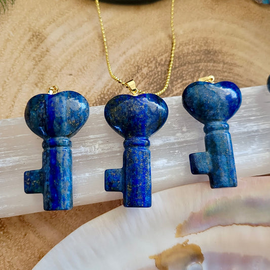 Lapis Lazuli Guidance Key Pendant 🔐