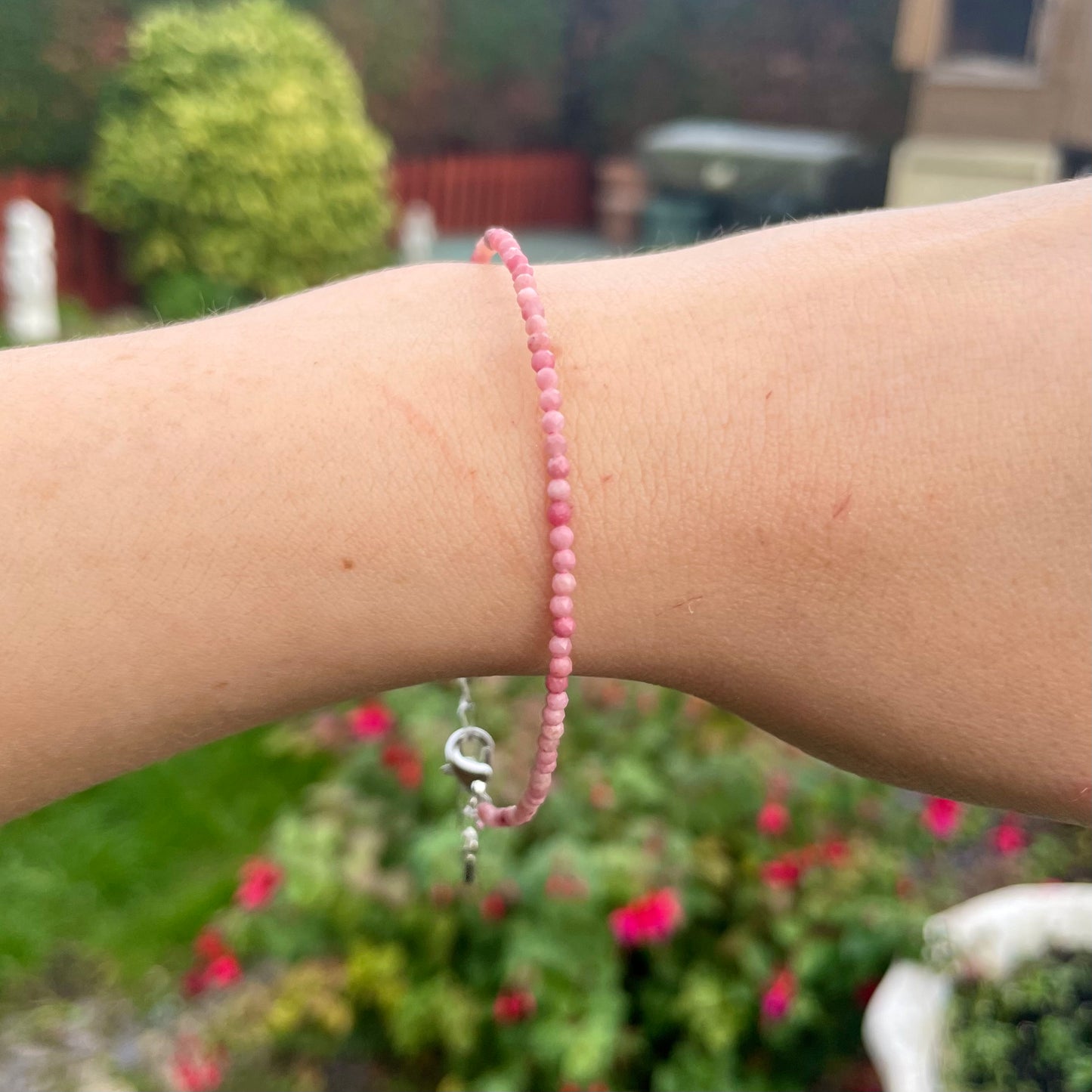 Rhodochrosite Minimalist Bracelet 🌺