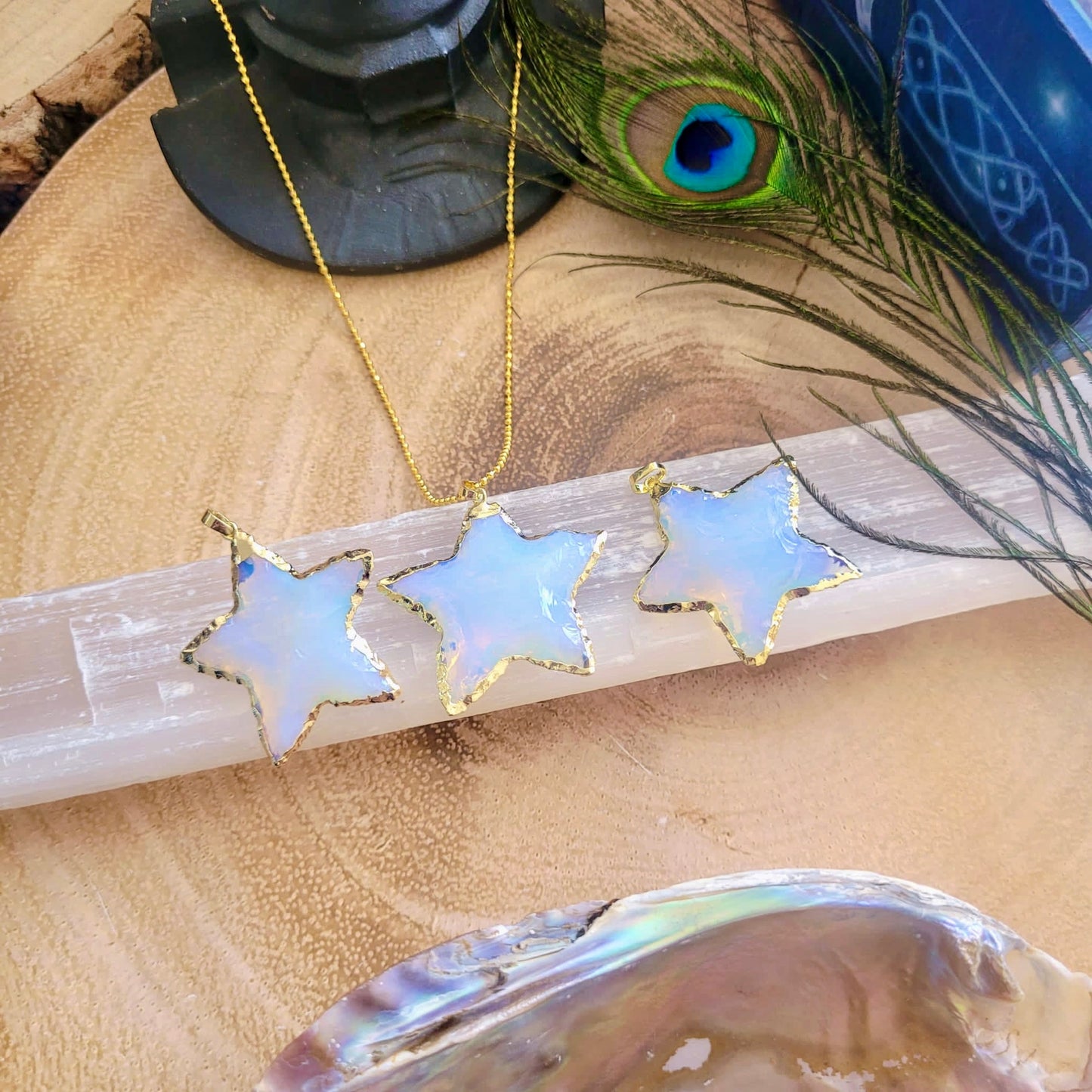 Opalite Raw Star Necklace