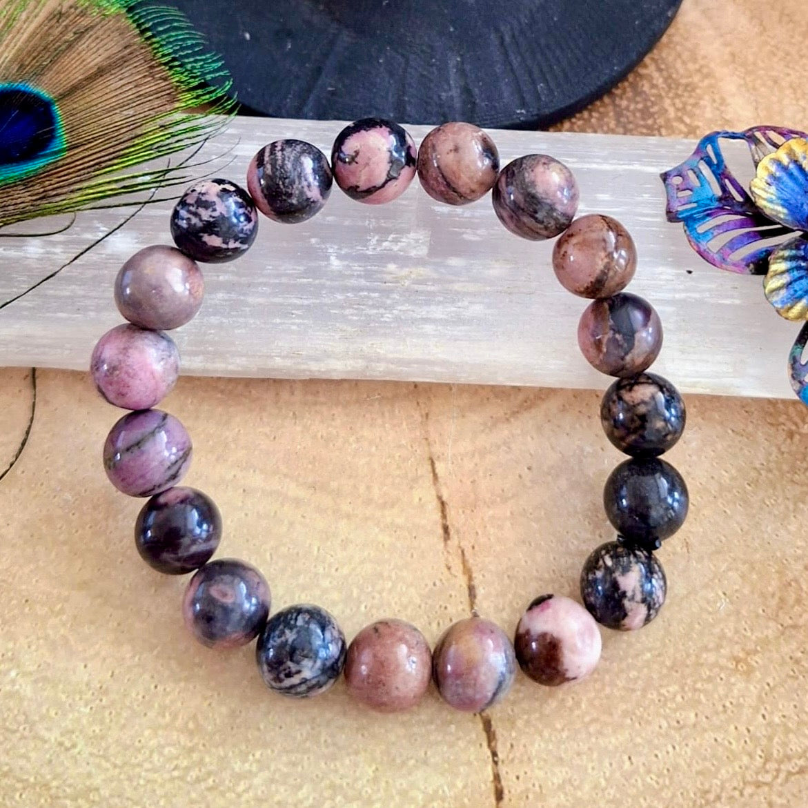 Rhodonite Beaded Bracelet