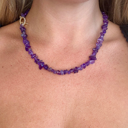 Amethyst Chip Necklace