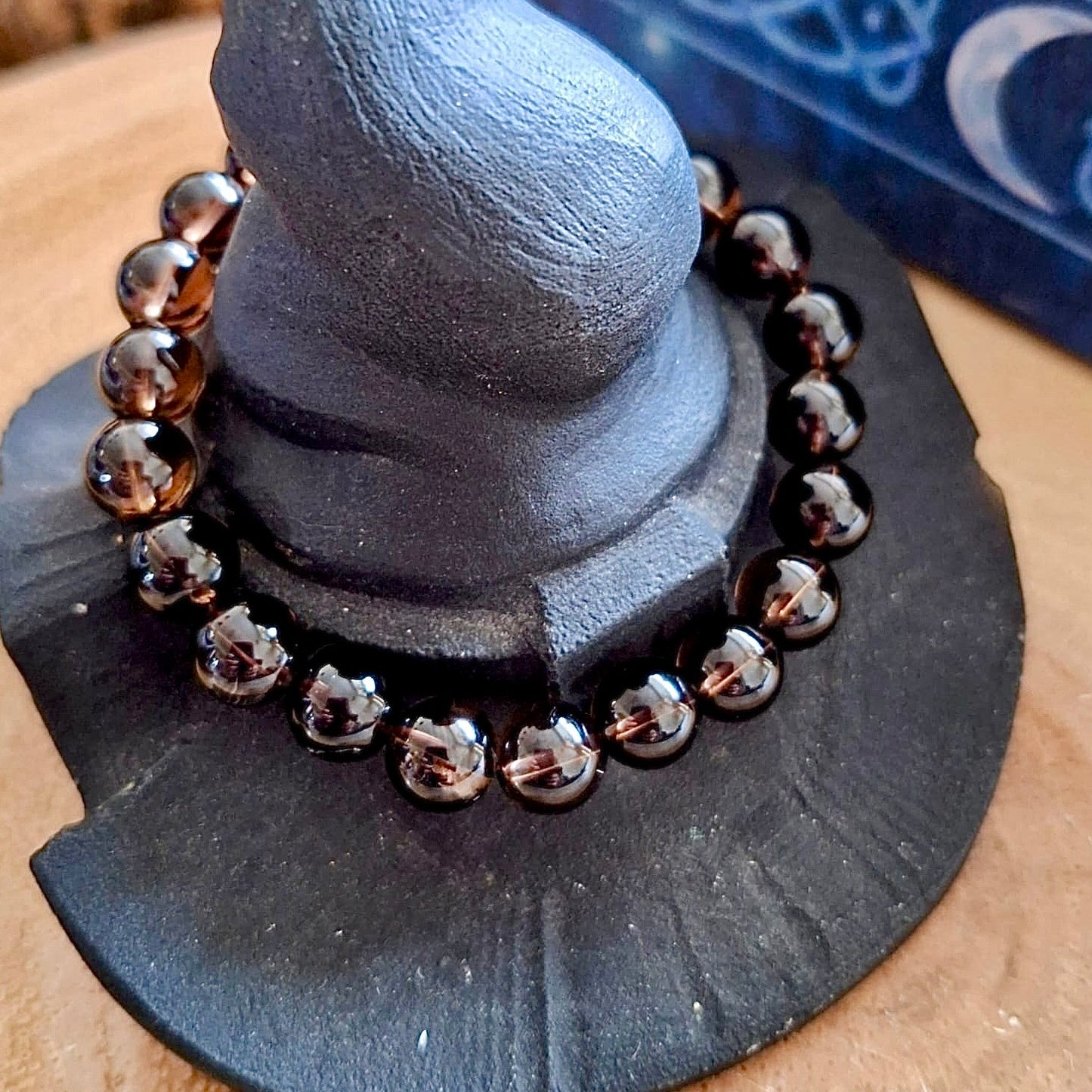 Smoky Quartz Beaded Bracelet