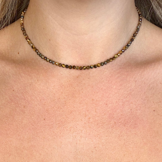 Tigers Eye Choker Necklace