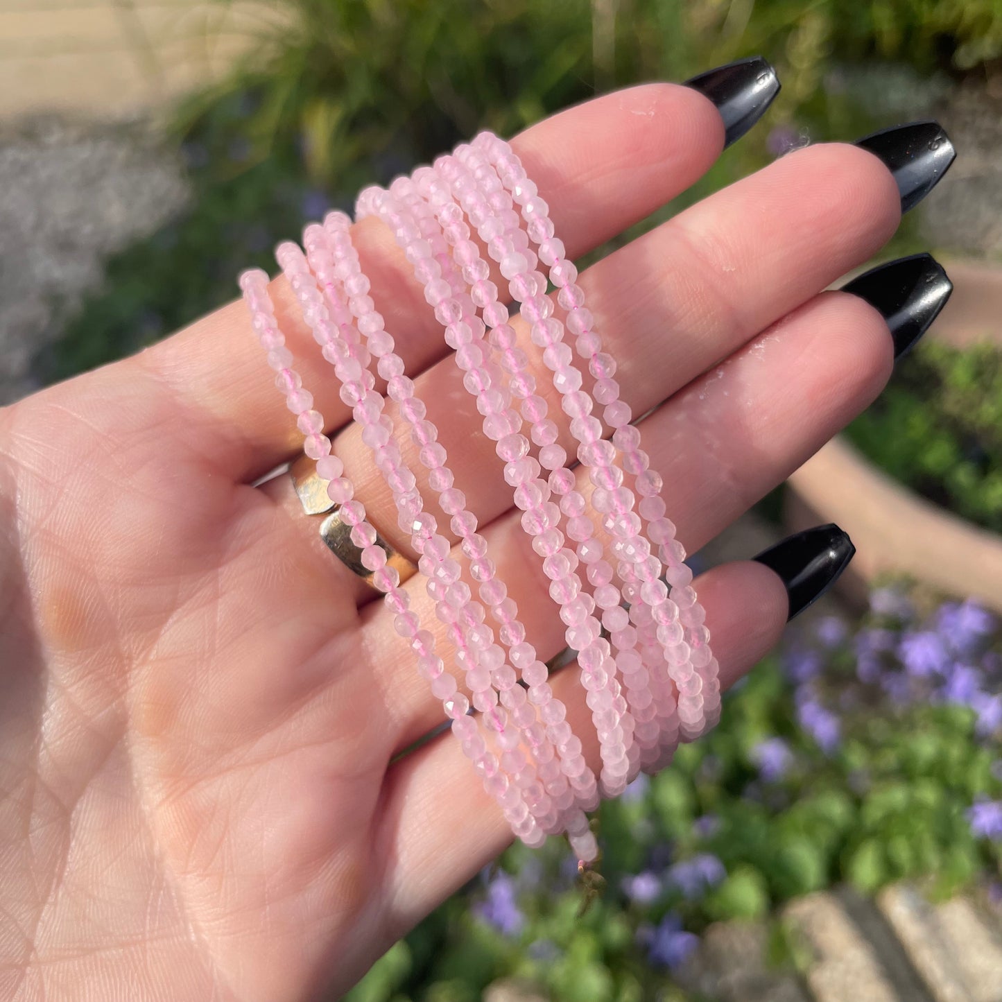 Rose Quartz Minimalist Bracelet 🌸