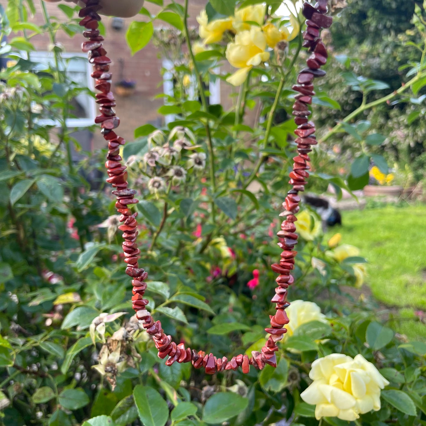 Red Jasper Chip Choker Necklace