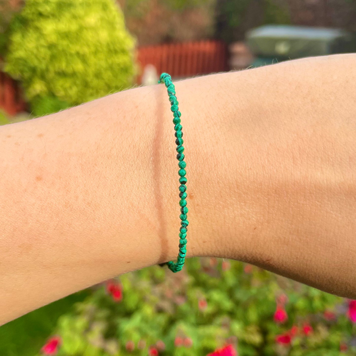 Malachite Minimalist Bracelet 🦚