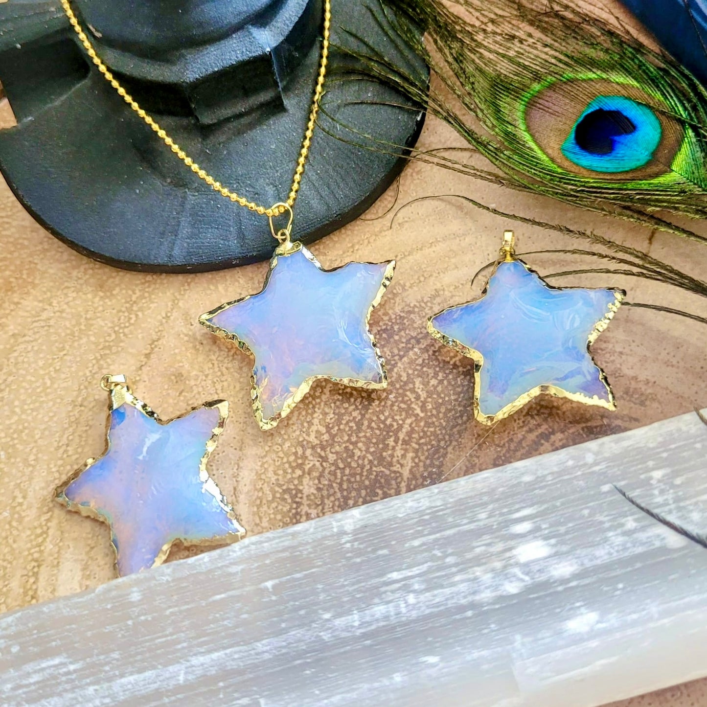 Opalite Raw Star Necklace