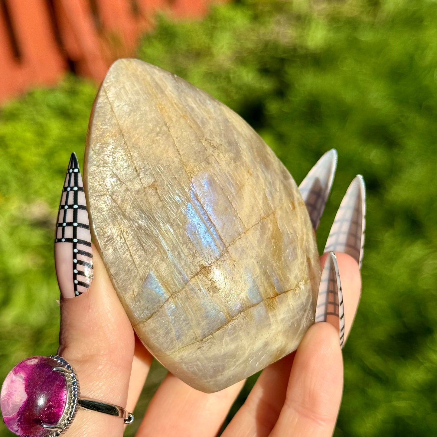 Moonstone Flashy Freeform 186g