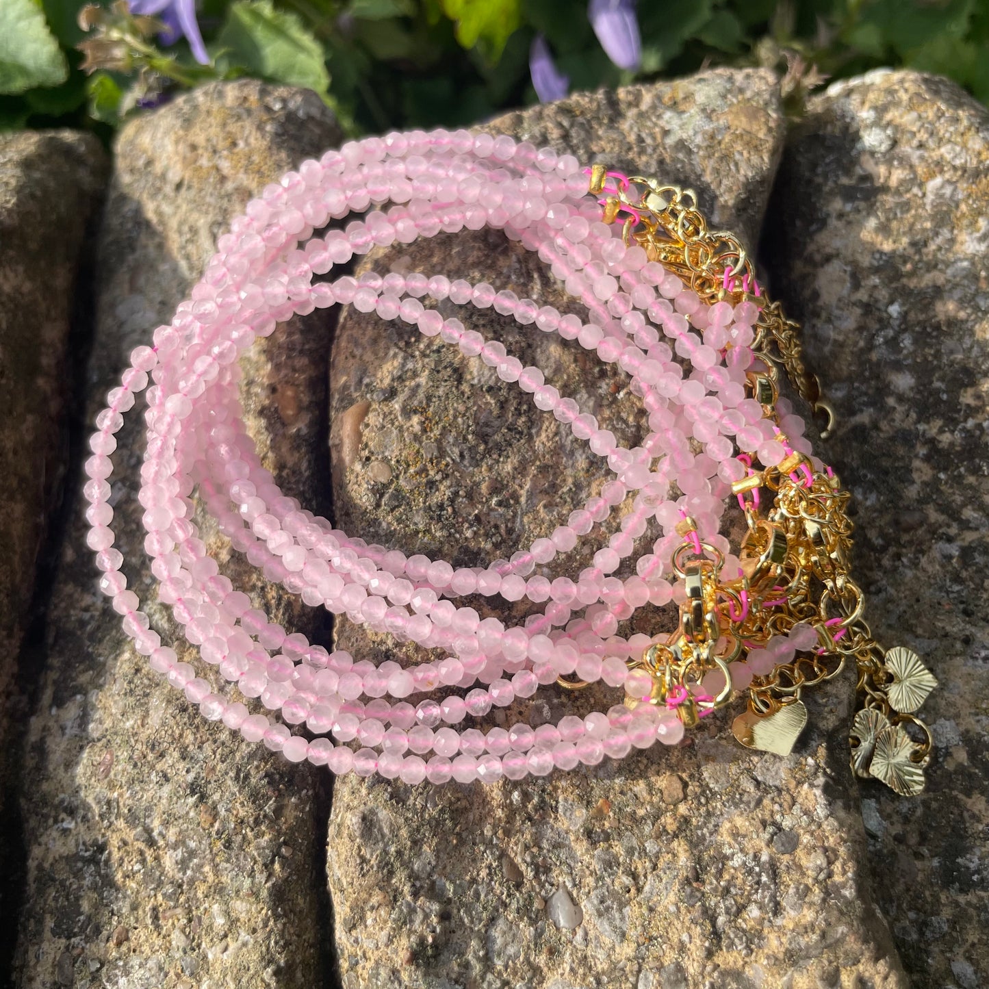 Rose Quartz Minimalist Bracelet 🌸