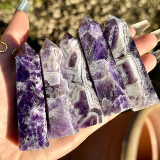 Dream Chevron Amethyst Towers 💜 7-8cm