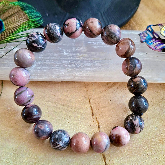 Rhodonite Beaded Bracelet