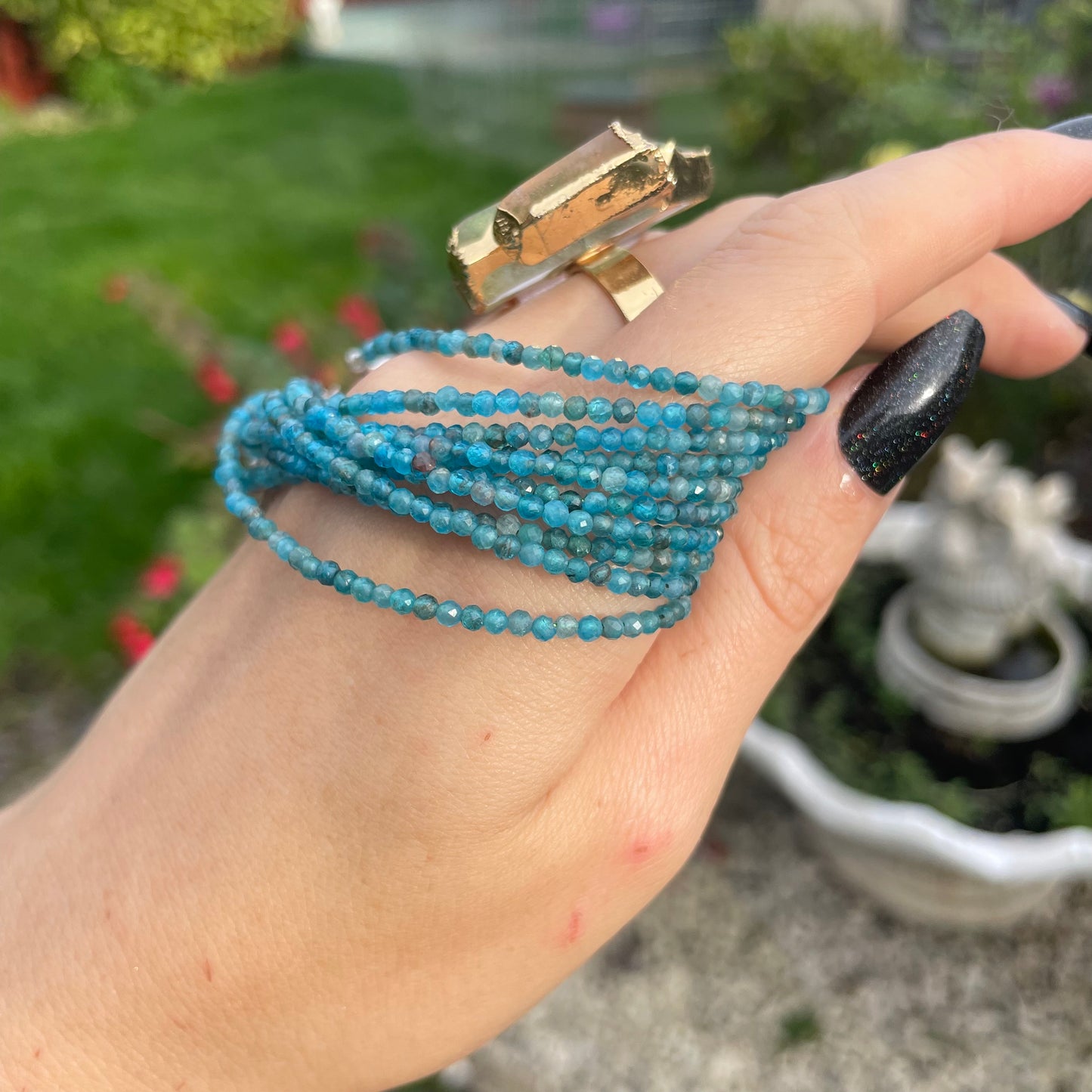 Apatite Minimalist Bracelet 🦋