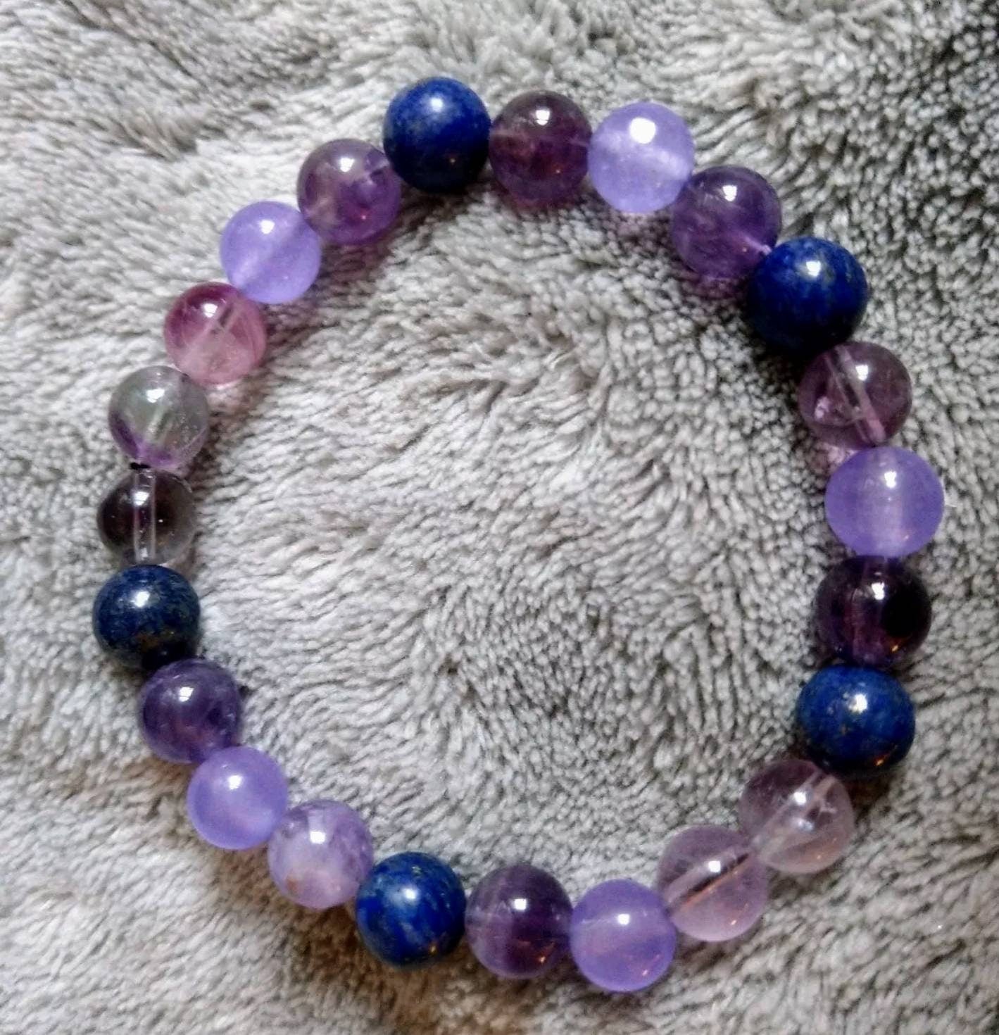 Third Eye Chakra bracelet Crystal healing gift for him or her jewellery for men or women witchy jewelry