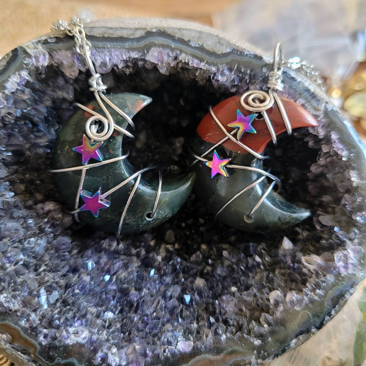 Bloodstone moon discount necklace