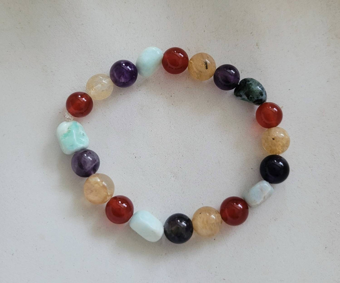 Leo bracelet star sign stacking stretchy crystal healing zodiac jewellery natural stone