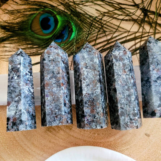 Fluorescent sodalite tower point Crystal healing natural stone witchy home decor