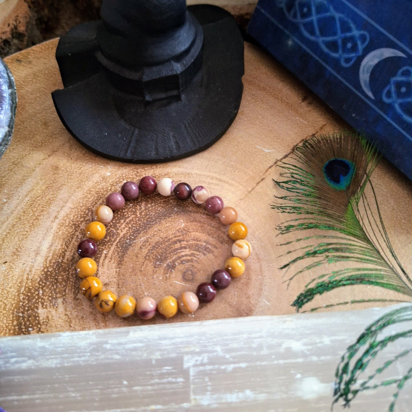 mookaite jasper bracelet crystal healing gift for him or her