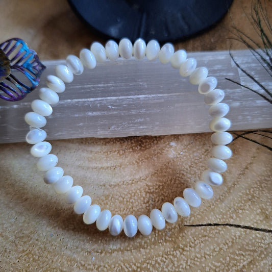 Mother of pearl bracelet gift for her witchy jewellery for women