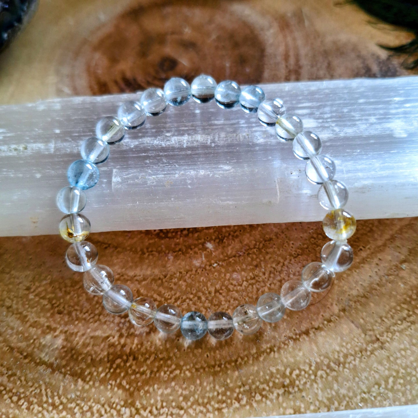 Topaz bracelet crystal healing high grade jewellery gift for him or her witchy jewelry for men or women