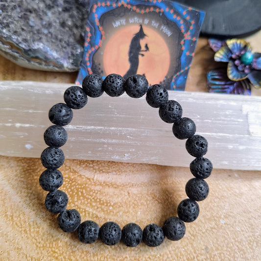 lava bead Bracelet gift for him or her aromatherapy jewellery for men or women