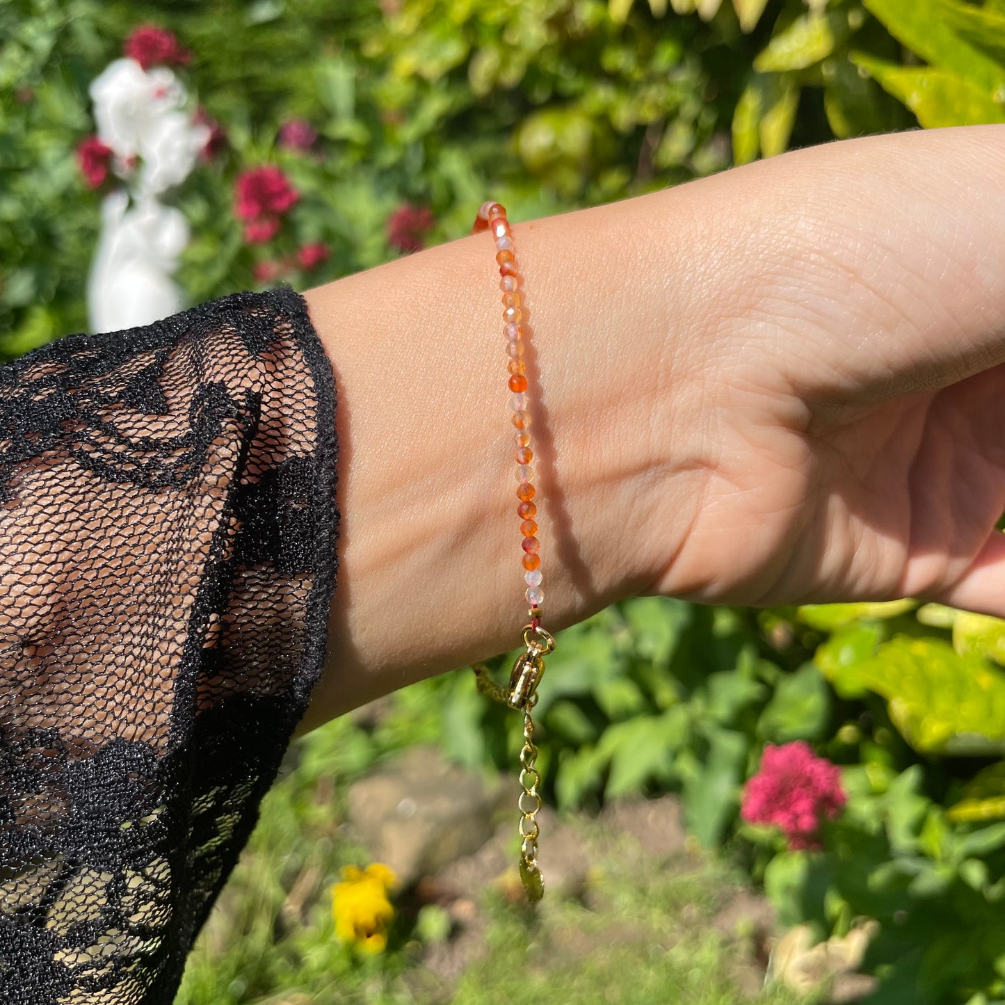 Carnelian Adjustable Mininalist Bracelet