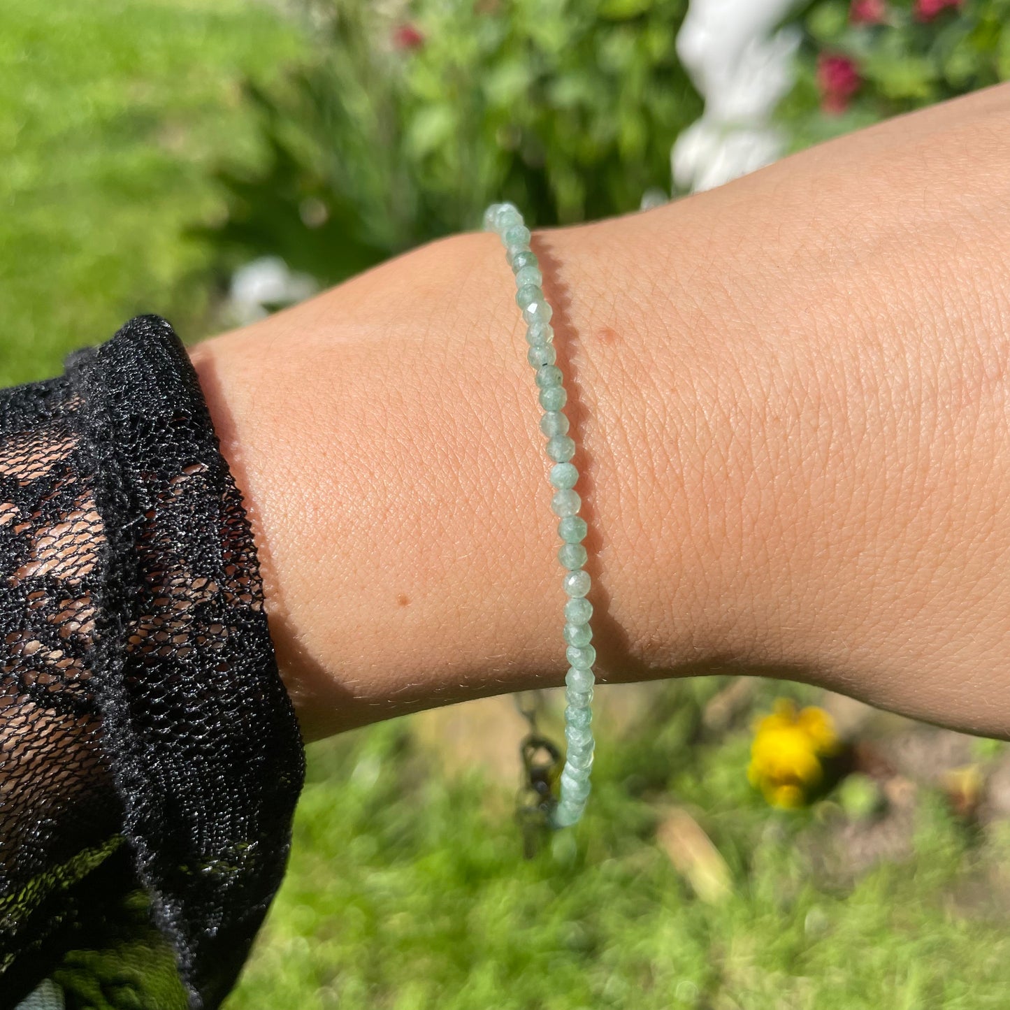 Green Aventurine Adjustable Mininalist Bracelet