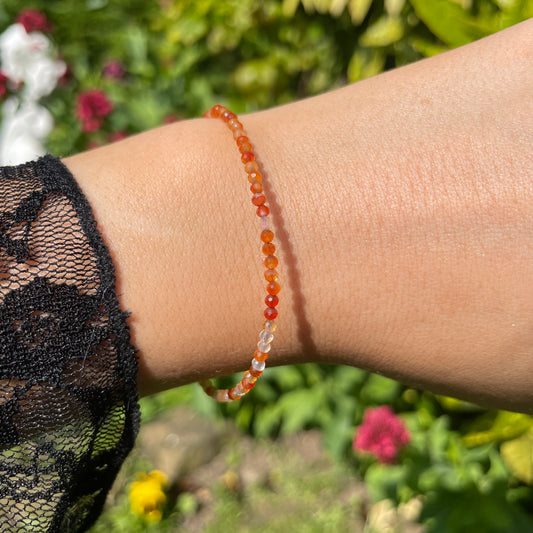 Carnelian Adjustable Mininalist Bracelet