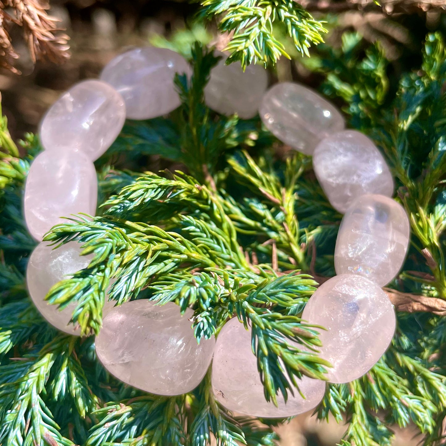 Rose Quartz Chunky Bracelet 💗💓💗