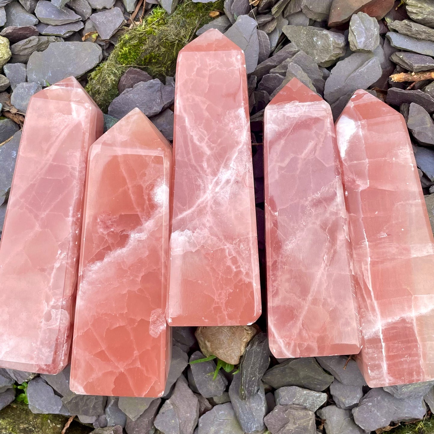 Rose Calcite Chunky Towers