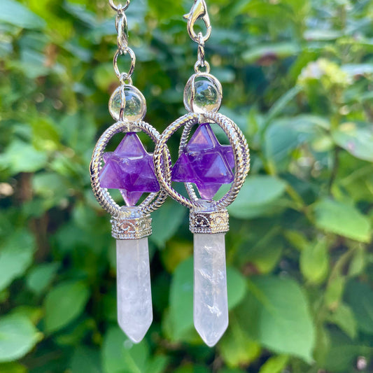 Amethyst Merkaba Star Pendulum 💜💎💫