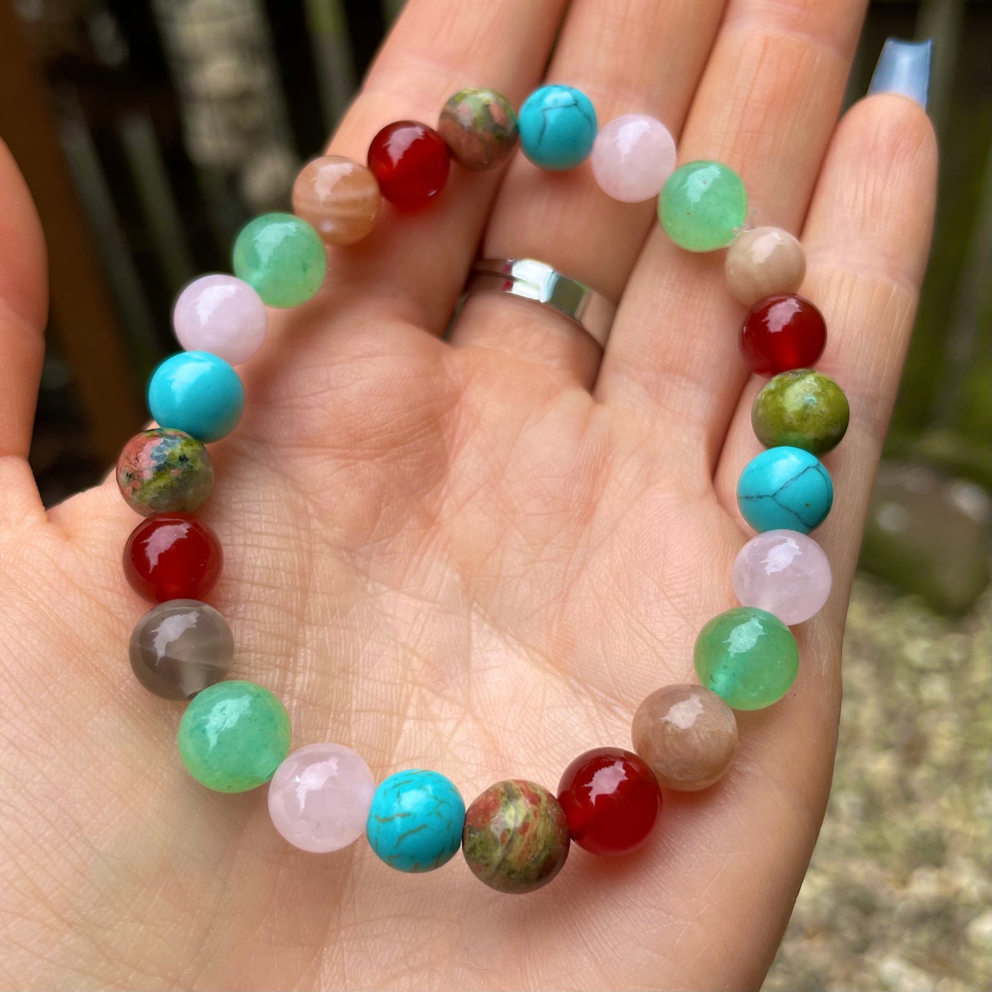 Fertility and Pregnancy Support Beaded Bracelet ❤️💝💚