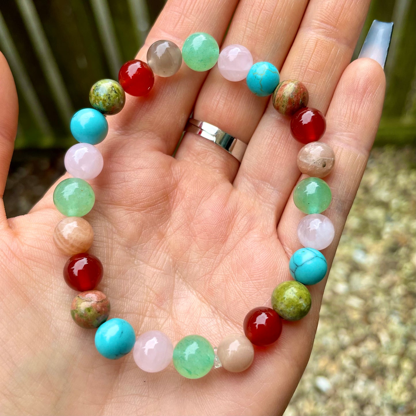 Fertility and Pregnancy Support Beaded Bracelet ❤️💝💚