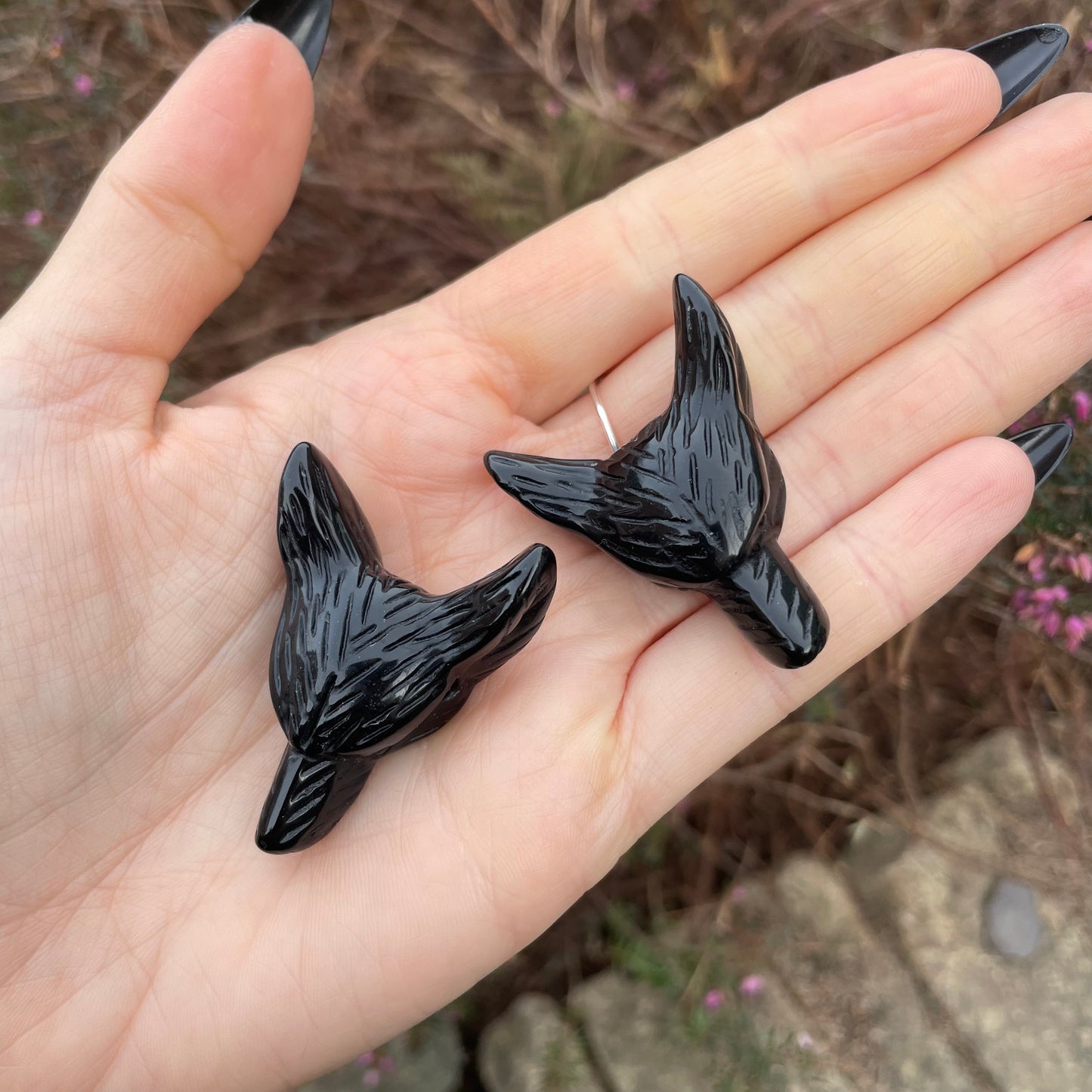 Black Obsidian Wolf Choker Necklace