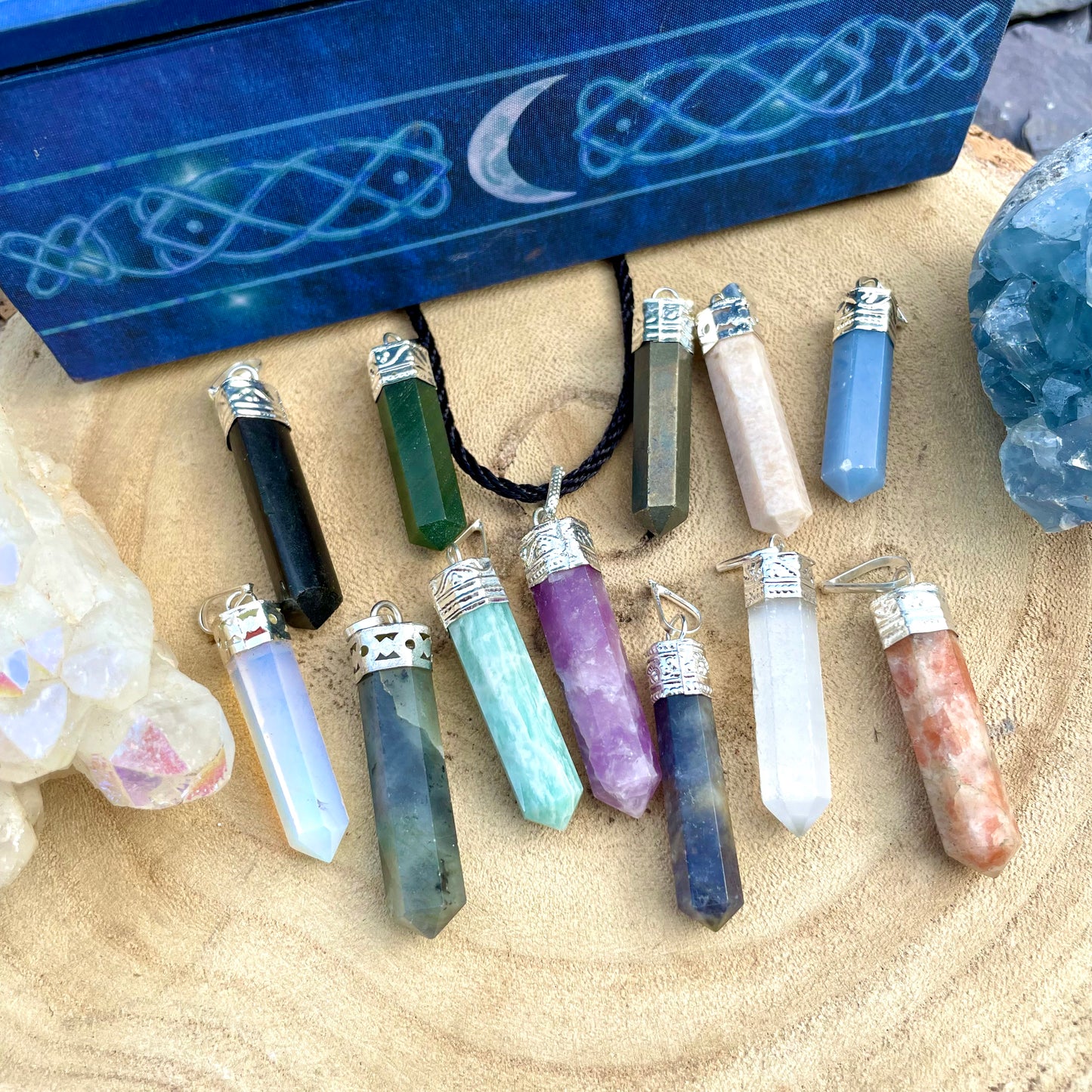 Crystal Point Pendants ✨💎🌙💕