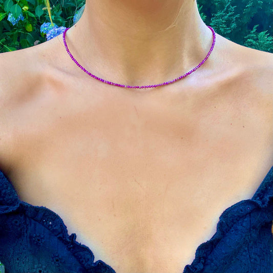 Phosphosiderite Choker Necklace