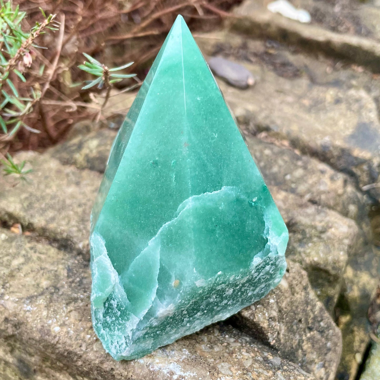 Green Aventurine Half Polished Points 200-250g