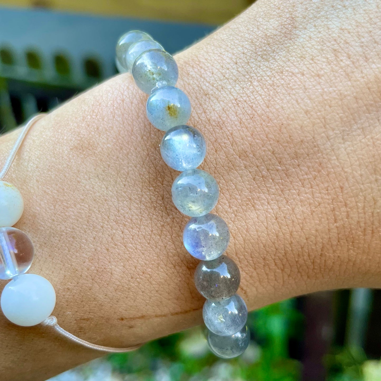 High Grade Flashy Labradorite Beaded Bracelet 🧿💫