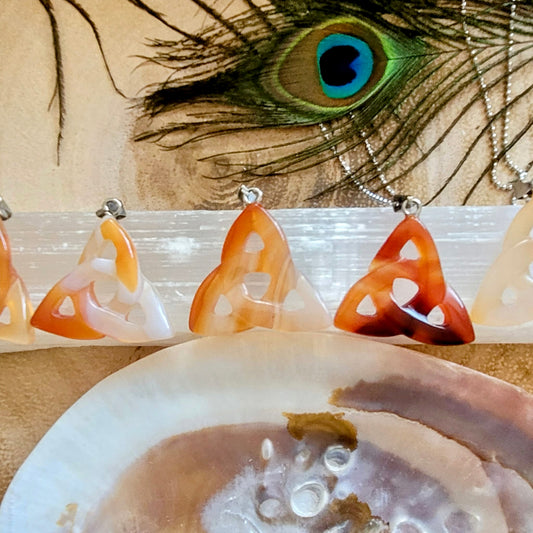 Carnelian Triquetra Pendant