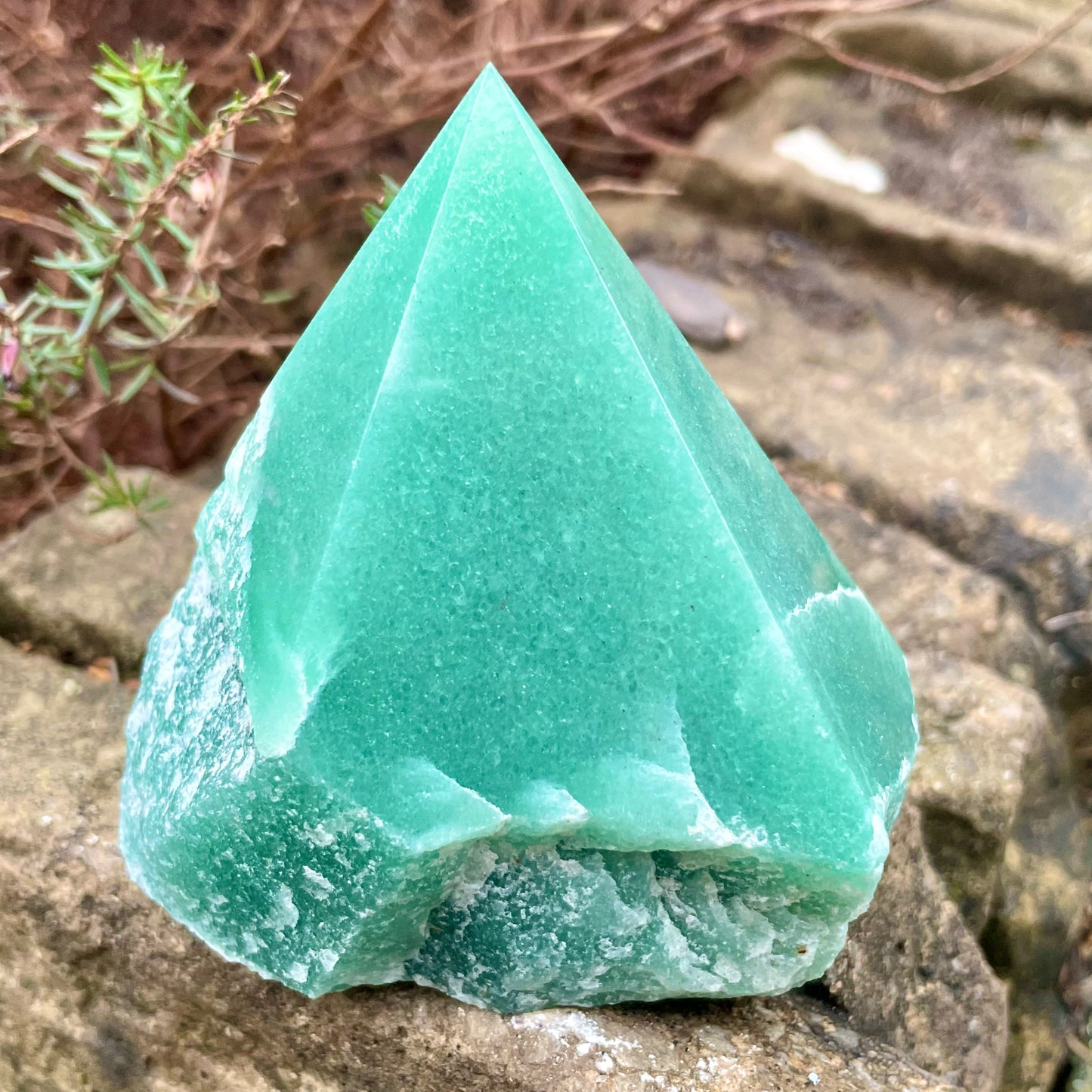 Green Aventurine Half Polished Points 200-250g