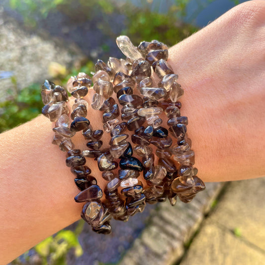 Smoky Quartz Chip Bracelets 🤎🤎🤎